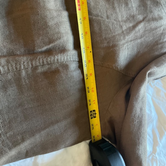 Eileen Fisher Lite Choc Top Stitched Button Down Detailed Linen Jacket NWOT- 2X - Picture 6 of 6